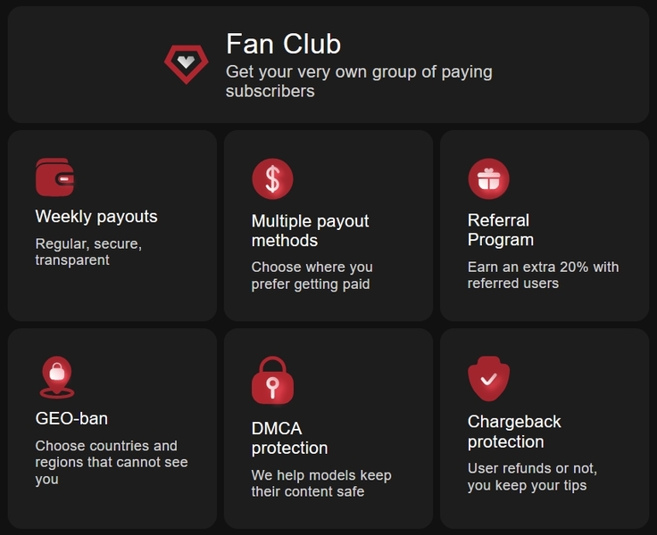 Stripchat's models make extra money from Fan Club subscribers	